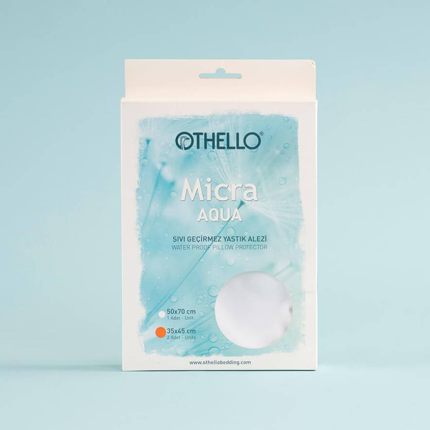 Othello Micra Aqua Sıvı Geçirmez Bebek Yastık Alezi 35x45 cm (İkili) - Thumbnail