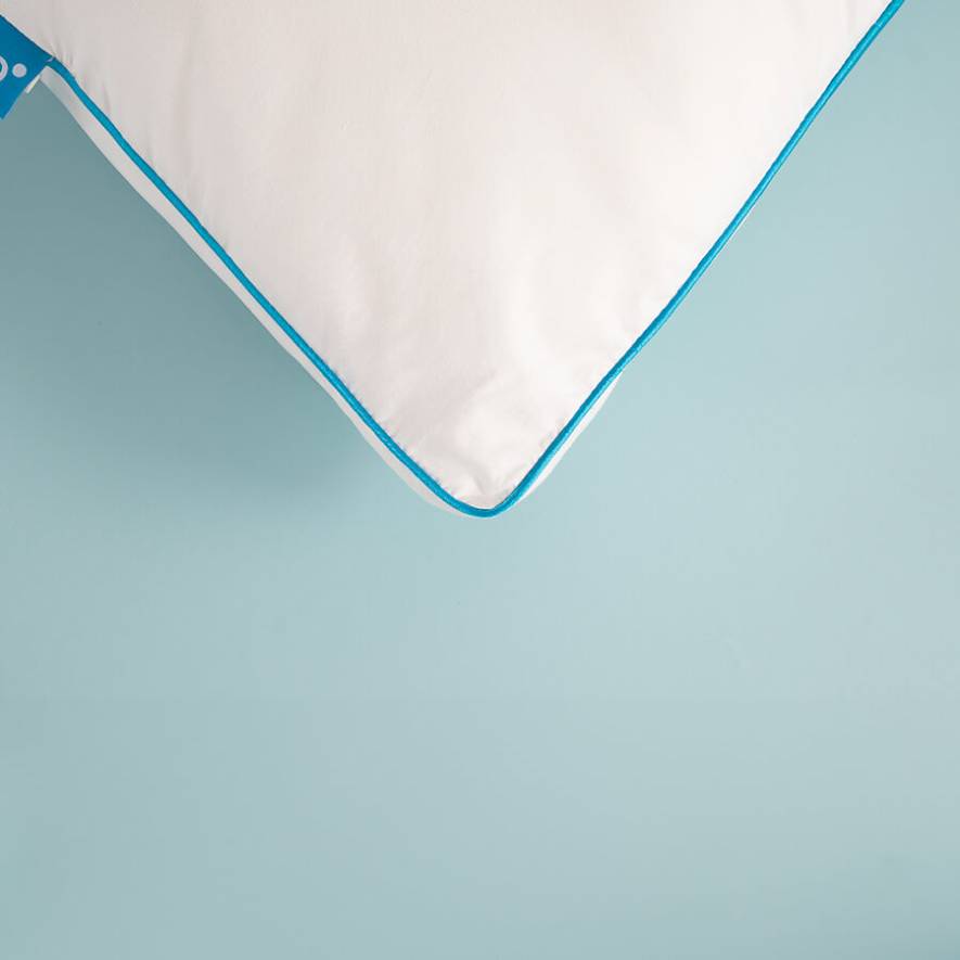 Othello Mavi Biyeli Pamuk Kumaş Yastık 50x70 cm - Thumbnail
